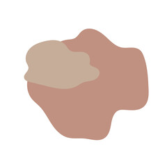 pastel abstract blob hand drawn element