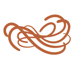 pastel abstract line hand drawn element