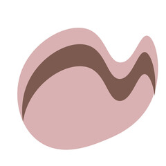 abstract pastel blob hand drawn element