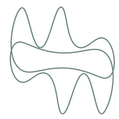 abstract line hand drawn element