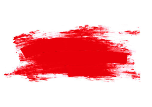 Red oil paint brush stroke texture	