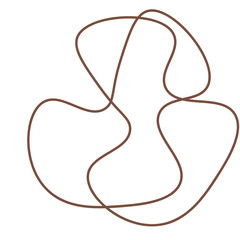 abstract line hand drawn element