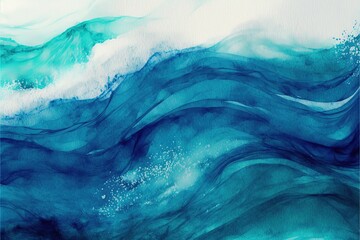 Fototapeta fond abstrait bleu de texture marine obraz