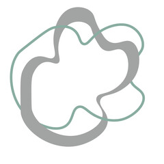 abstract pastel blob hand drawn element