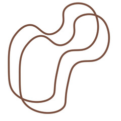 abstract line hand drawn element