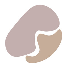 abstract pastel blob hand drawn element