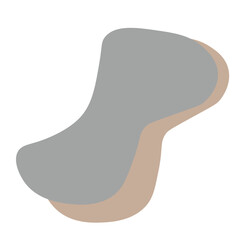 abstract pastel blob hand drawn element