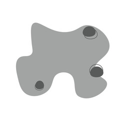 abstract pastel blob hand drawn element