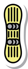ステッカースポーツ用品イラスト スノーボード