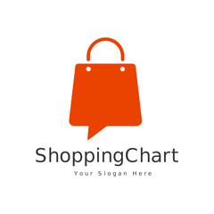 Shopping Chat Vector Logo