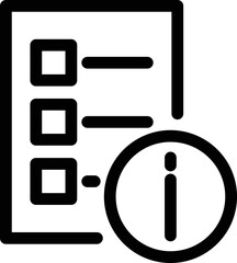 Information Button Vector Icon
