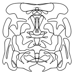 black and cartoon illustration of a spider
