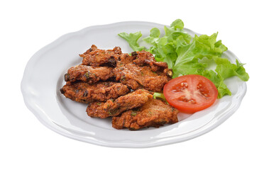 Fried Fish Cakes Thai Food on transparent png