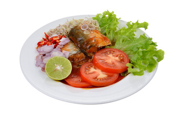 Spicy Sardines in tomato sauce canned fish on transparent png