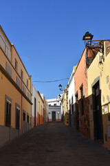 Scenic view of alley in Agüimes de Gran Canaria