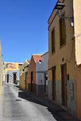Fototapeta na wymiar Scenic view of alley in Agüimes de Gran Canaria