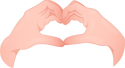 Obraz premium heart in hands, hands holding heart, hands in heart shape, hands showing a heart
