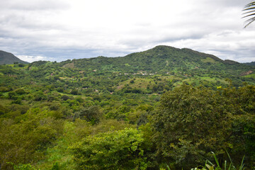 Naklejka premium Hill and vegetation located in Guerrero state in the municipality of Carrizal