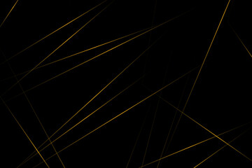 Fototapeta premium Abstract black with gold lines, triangles background modern design. Vector illustration EPS 10.