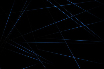 Abstract black with blue lines, triangles background modern design. Vector illustration EPS 10.