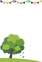背景イラスト_樹木