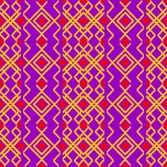 Yellow line drawings purple background, design, fabric pattern, pattern for use as background, art.