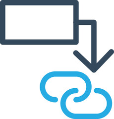 Connected Information Vector Icon
