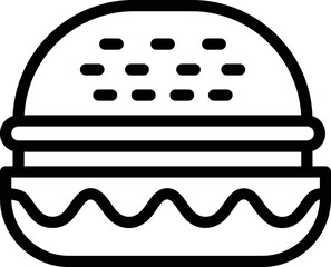 Hamburger Vector Icon Design Illustration