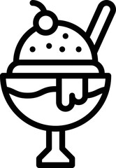 Ice cream Vector Icon Design Illustration