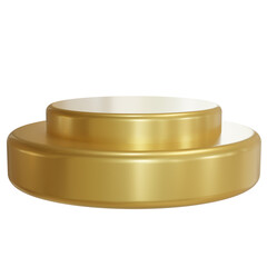 3D round product stand podium