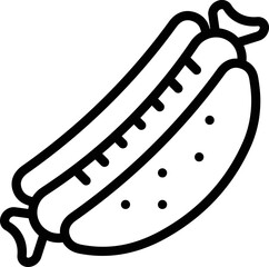 Hot dog Vector Icon Design Illustration
