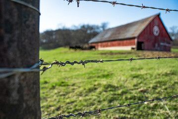 barn and fence
