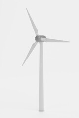 Realistic 3D Render of Wind Turbine