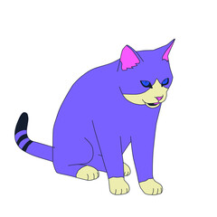 Fashion minimal illustration art. Animal concept. Trendy trippy funny absurd design