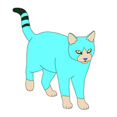 Fashion minimal illustration art. Animal concept. Trendy trippy funny absurd design