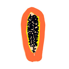 Fashion minimal illustration. Junk food time, fast food concept