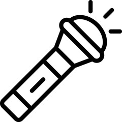 Flashlight Vector Icon Design Illustration