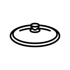 Fototapeta na wymiar metal pot cooking line icon vector. metal pot cooking sign. isolated contour symbol black illustration