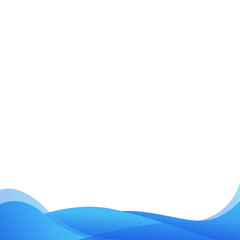 Blue Waves Modern Gradient Shape