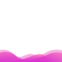 Purple Waves Modern Gradient Shape