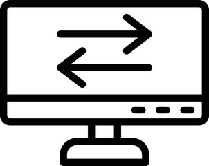 Data Transfer Vector Icon Design Illustration