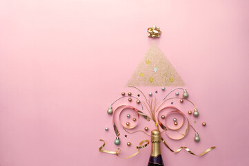 Christmas tree new years concept