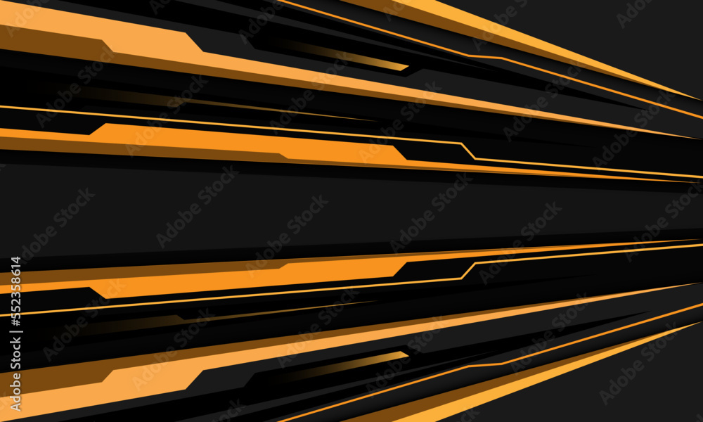 Poster abstract yellow grey cyber speed line direction dynamic geometric design modern futuristic technolog