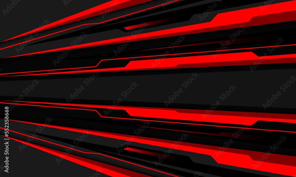 Poster abstract red grey cyber speed line direction dynamic geometric design modern futuristic technology b