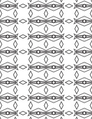Black and white geometric pattern Pages for your coloring book