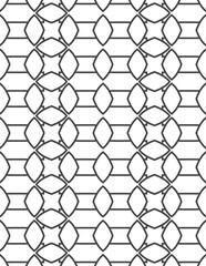 Naklejka premium Black and white geometric pattern Pages for your coloring book