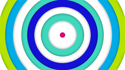 Abstract pattern of circles with the effect of displacement. 