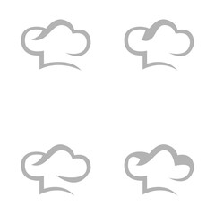 chef icon on a white background, vector illustration