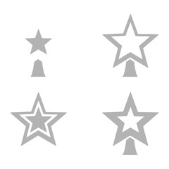 star icon on a white background, vector illustration
