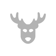 Naklejka premium deer icon on a white background, vector illustration